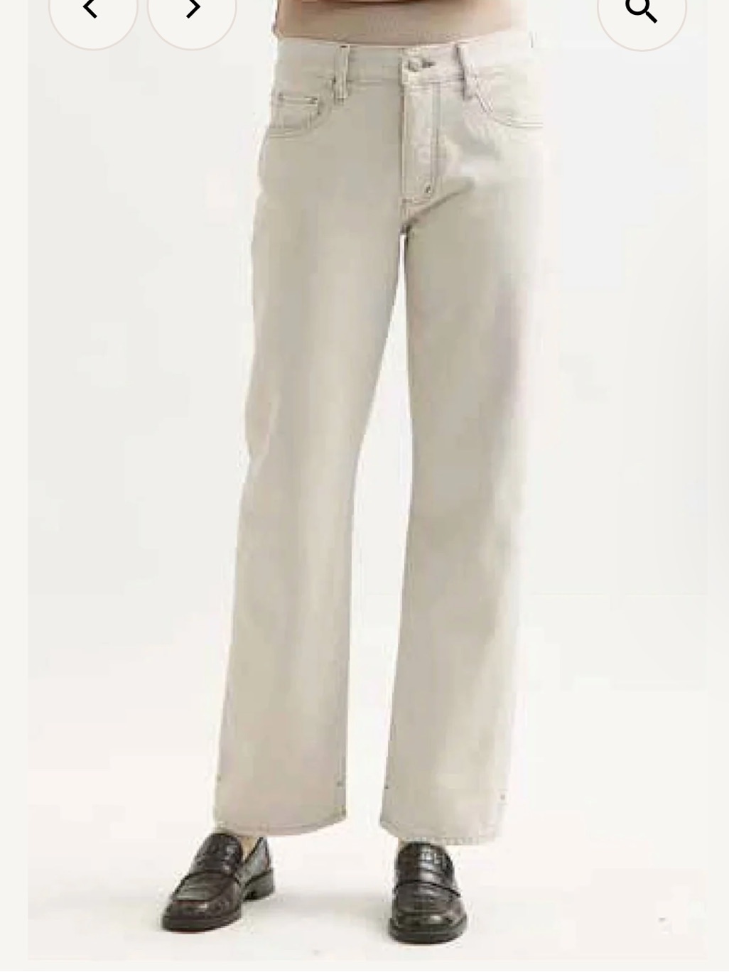 Nwt Free People X Dala Denim Alley Mid Rise Ankle In Fog